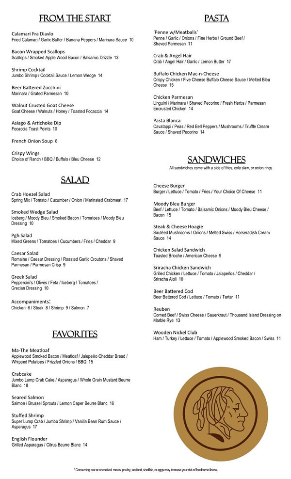 Lunch Menu | thenickel